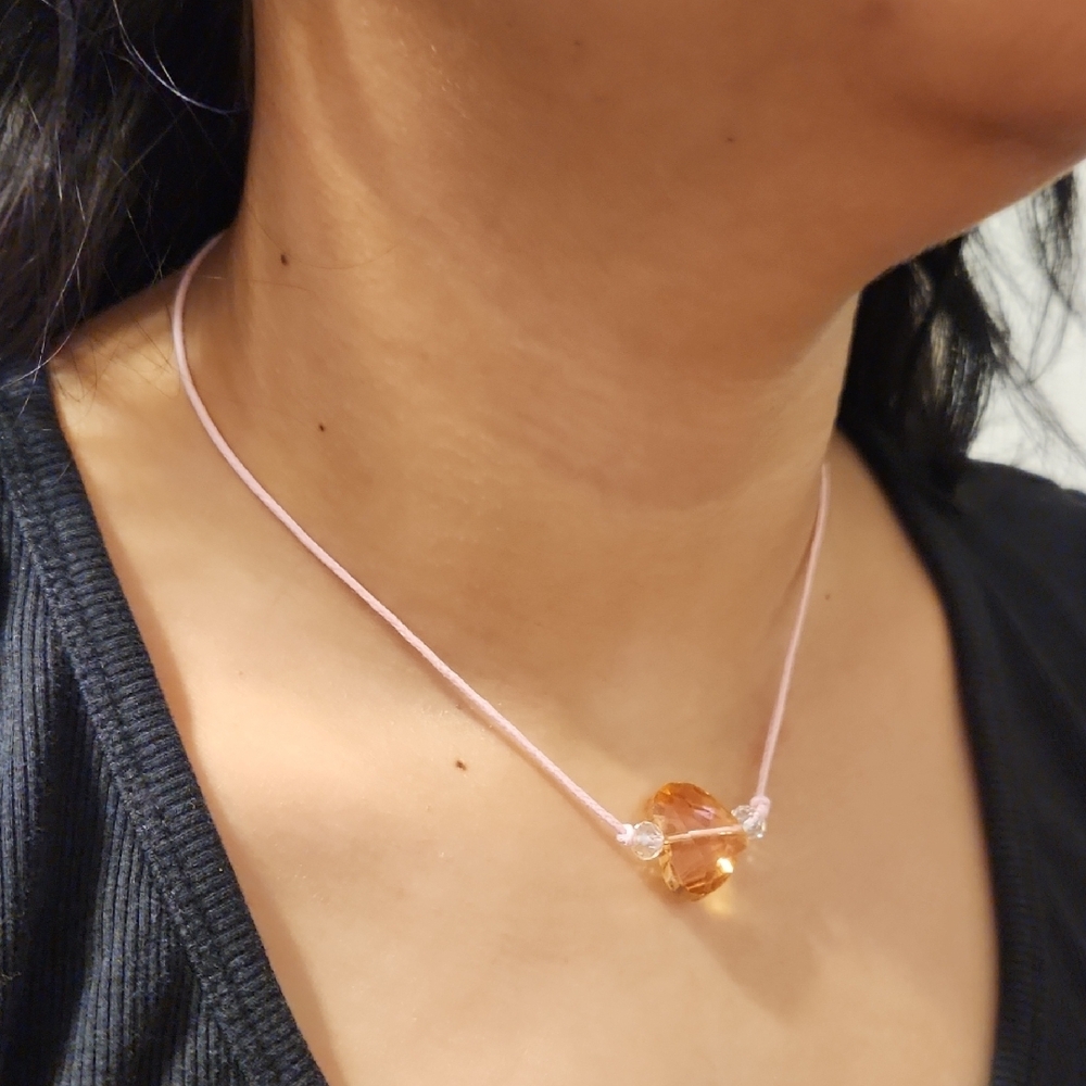 Crystal Heart Pendant Necklace - Picture 2 of 3
